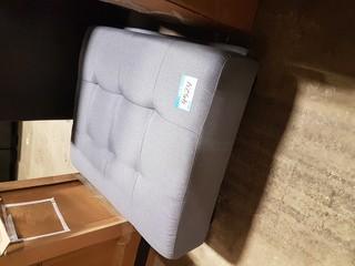 Blue Foot Stool/Ottoman - As Is