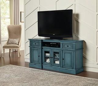 Sullivan 60 in. Aged Blue Entertainment Console 