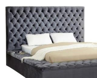 Meridian Furniture Bliss Grey Queen Headboard