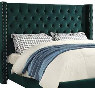 Meridian Furniture - Aiden Green Queen Size - 602