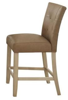 Faymoor Collection 71762 Set of 2 24" Counter Height Chairs with Antique White Tapered Legs