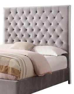 Emerald Home Furnishings - King size Headboard - Grey - B132-12HB-03