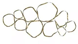 Moe's Euclid Wall Art Gold - MH-1074-32 - 49" x 25"