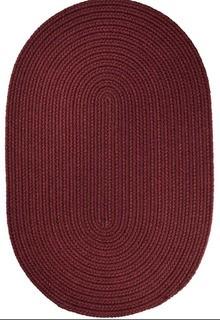 Rhody Rug Inc - 2' x 8' Oval Runner - Burgundy
