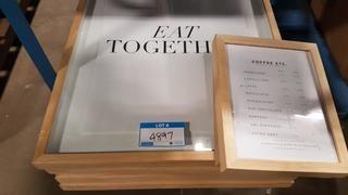 Lot Light Oak Color Framed Prints