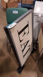 Metal & Wood Wall Mount Sign