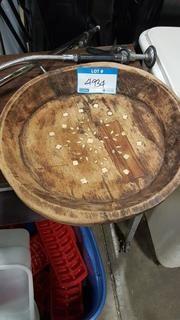 17" Wooden Serving Bowl