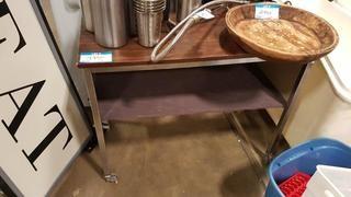 36" Wide Metal Printer Table on Wheels