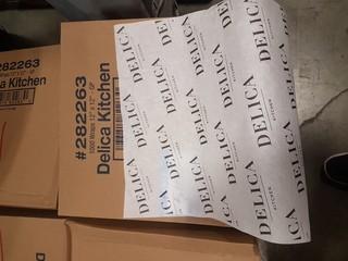 12"x12" Pre-printed Sandwich Wraps - 11 boxes (approx. 1000 wraps/box)