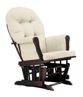 Belle Isle Furniture Bentley Glider -Color:Espresso/Beige