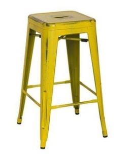 Bristow 26 in. Antique Yellow Bar Stool (Set of 2)