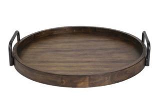 Uttermost - 18749 - Reine - 23.5" Round Wooden Tray