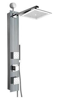 35" Easy Connect Wall Mount Tempered Glass Shower Panel Tower System JX-9006A