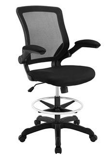 Modway Veer Drafting Stool, Black 