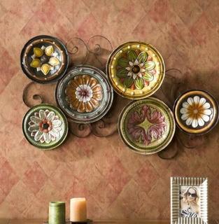 Scattered Italian Plates Wall Art