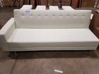 Faux Leather Futon - As Is