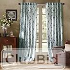 GARRISON EMBROIDERED INTERLINED 84-INCH WINDOW CURTAIN PANEL IN BLUE