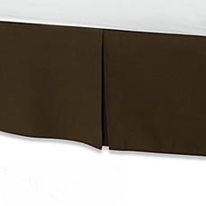 SMOOTHWEAVE(TM) 14-INCH TAILORED QUEEN BED SKIRT IN CHOCOLATE                                       