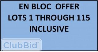 ENBLOC OFFER FOR ALL LOTS 1 THROUGH 115. 