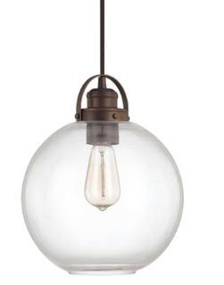 Betsy 1-Light Globe Pendant Burnished Bronze