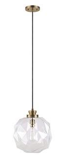 1-Light Geometric Globe Pendant