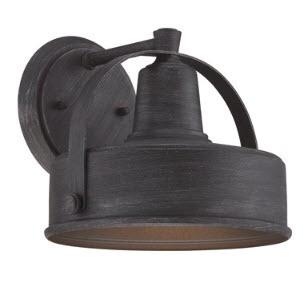 Portland 1 Light 8 inch Weathered Pewter Outdoor Wall Lantern