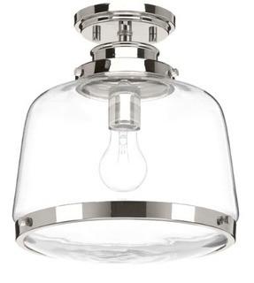 Murguia 1-Light Flush Mount Polished Nickle 