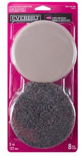 Everbilt?5 inch Reusable, Round, Slide Glide Furniture Sliders with Fleece, 4-Pack