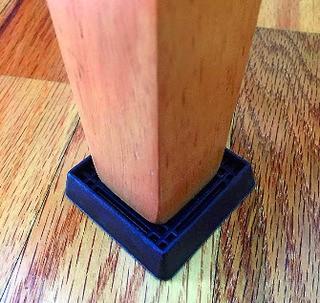 (6) Everbilt 3 inch Square Rubber Furniture Cups, 2-Pack