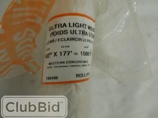 Ultra Lightweight Clear Polyethylene Roll 1500 ft