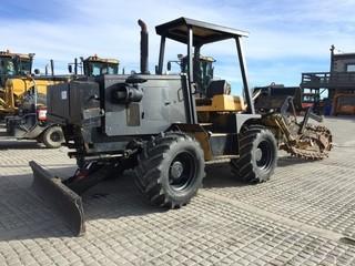 Vermeer 8550A Vibratory Plow / Trenching Bar c/w Diesel, Front Blade. Showing 1859 Hours. S/N 1VRT1123PY1000719 
