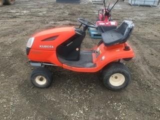 Kubota T1570 Ride On Lawn Tractor Showing 506 Hours. Control # 8199. S/N 23042 