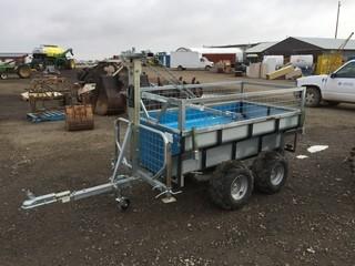 Unused Tandem Axle ATV Logging Trailer c/w Electric Winch. Control # 8286. 