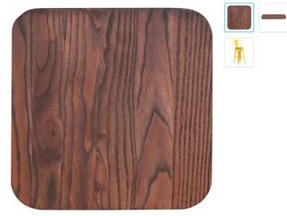 Flash Furniture CH-31320M1D-GG Rustic Walnut Wood Stool Seat 4PC