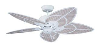 52" Aaliyah 5 Blade Ceiling Fan Satin White 