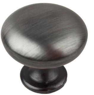 GlideRite Hardware Classic Cabinet Mushroom Knob- Satin Pewter, 50PC