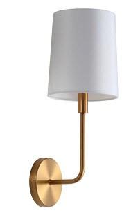 Diego 1-Light LED Armed Sconce Brushed Brass