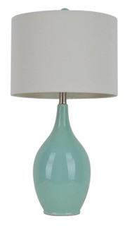 Purcellville 27" Table Lamp, Spa Blue