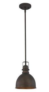 Mcmunn 1-Light Bell Pendant Light Oil Rubbed Bronze
