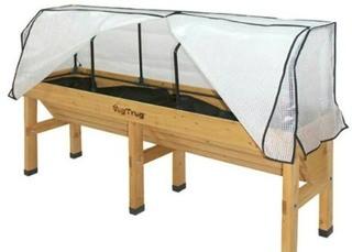 Vegtrug MWHFPE 1155 USA Medium Wall hugger Greenhouse Frame and PE Cover ONLY 