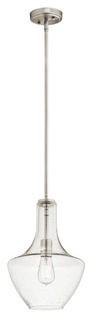 Raymonde 1-Light Schoolhouse Pendant, Chrome