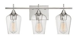 Hickerson 3-Light Vanity Light, Polished Chrome 