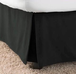 Harcourt 14" Bed Skirt, Queen, Black