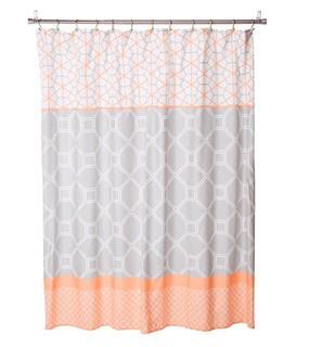Stansberry Microfiber Single Shower Curtain, Orange