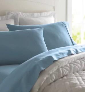 Wayfair Basics 1800 Series 6 Piece Sheet Set, Queen, Aqua