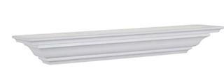 Land of Wood Woodland Products CMS24W Crown molding 24-Inch Shelf, White Finish