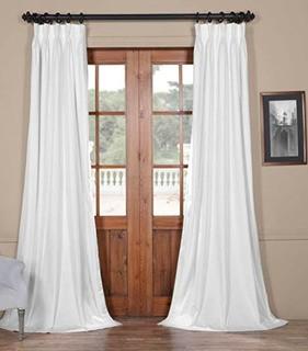 (2)Balone Solid Max Velvet Blackout Thermal Pinch Pleat Curtain Panels 50x108"