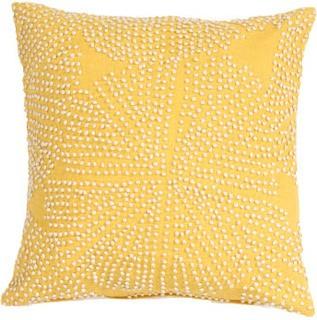 Faulks Passion Cotton Throw Pillow 18x18", Honey