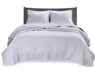 Madison Park Keaton Coverlet Set King, White