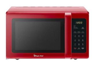 Magic Chef 18.3" 0.9 Cubic-ft Countertop Microwave, Red